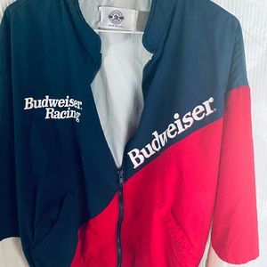 Women’s Budweiser Racing bomber style/fitted windbreaker jacket (Made in U.S.A.)